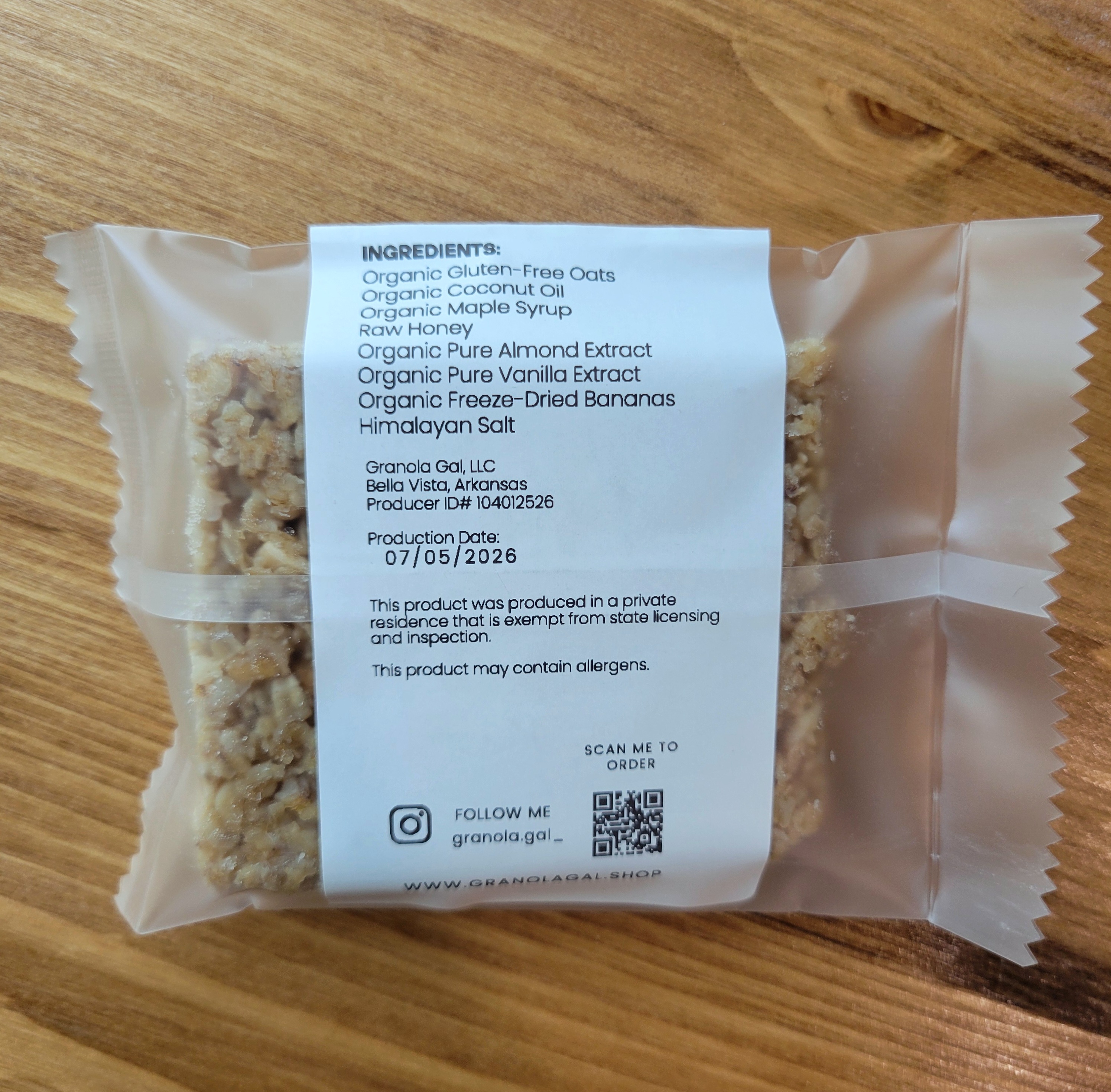 Banana Cream Pie Chewy Big Bar 2.5oz