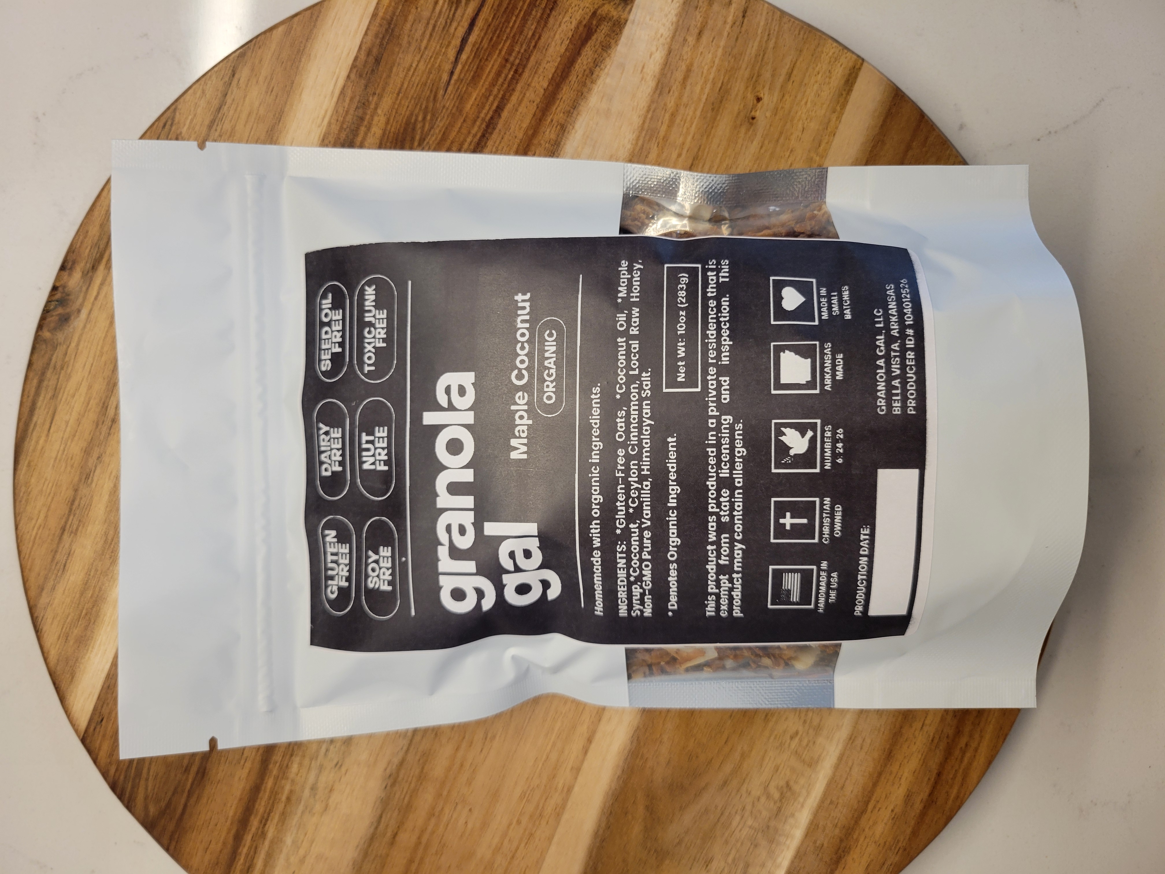 Maple Coconut Granola