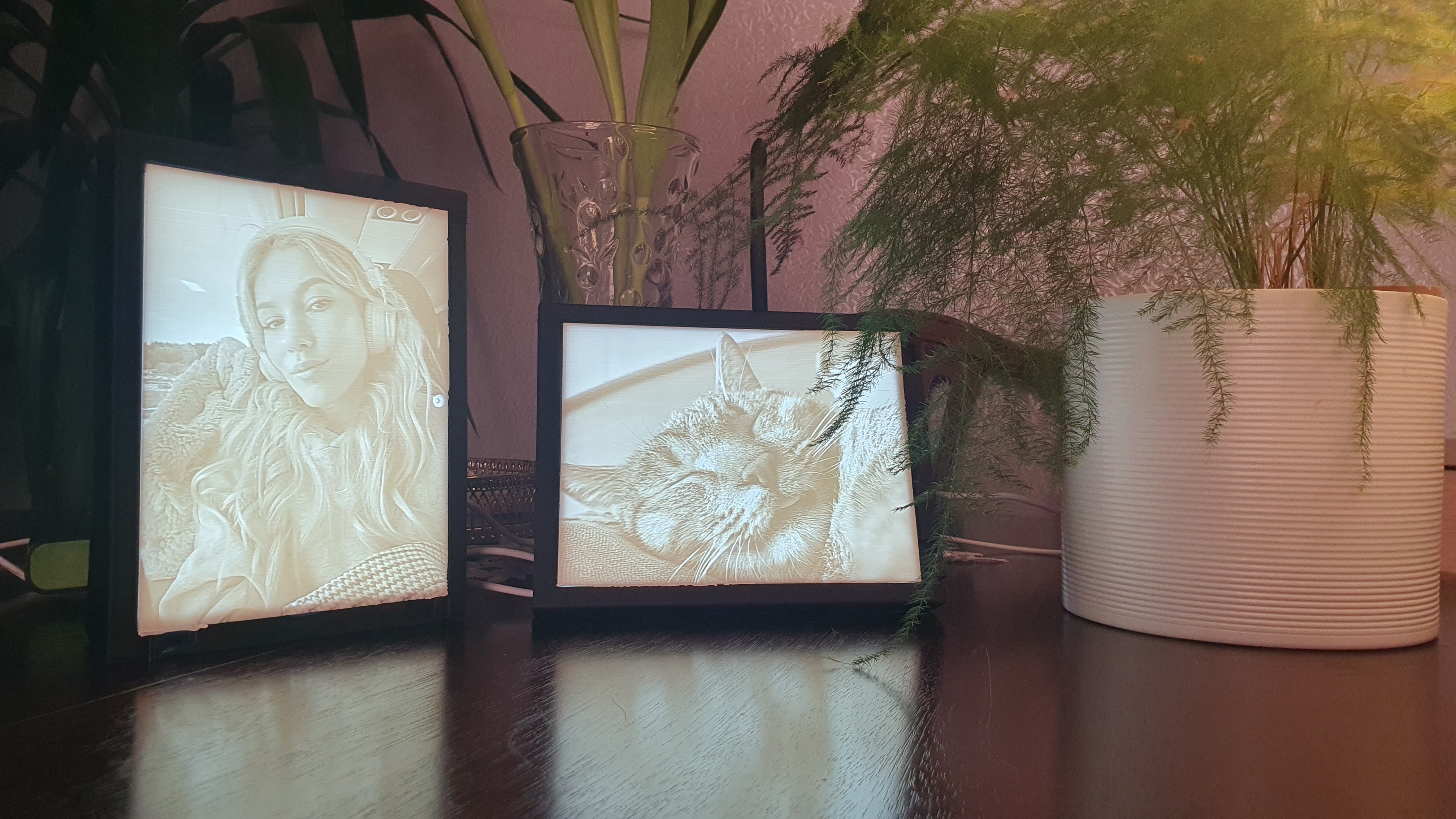 Šviečianti personalizuota nuotrauka