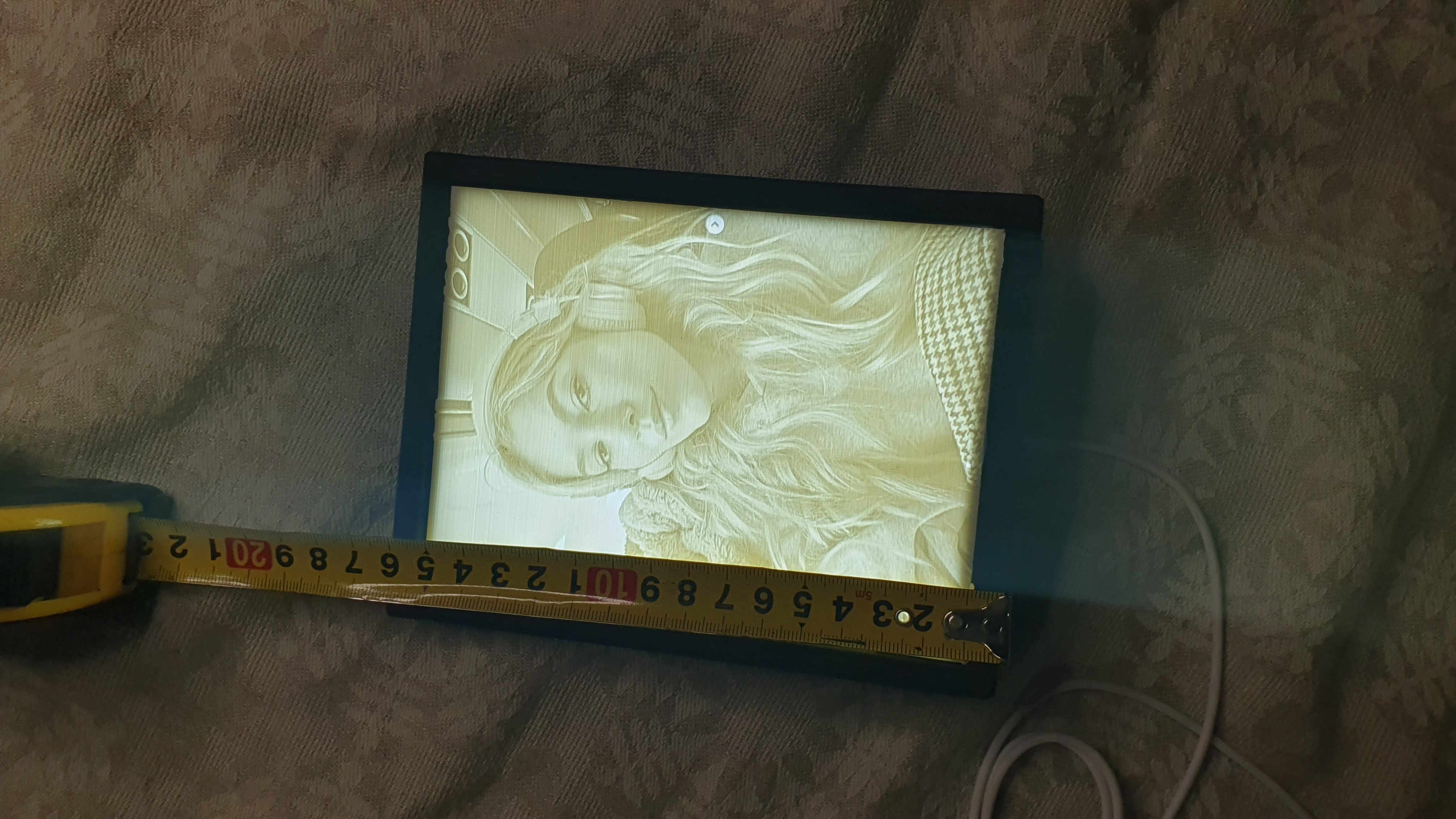 Šviečianti personalizuota nuotrauka