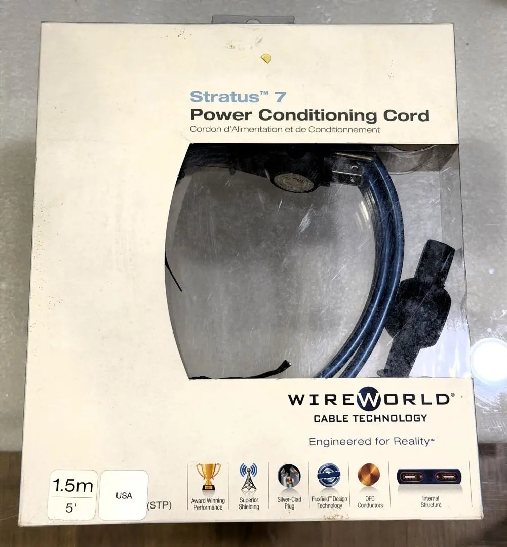 Wireworld Stratus 7 Power Conditioning Cord - 1.5m US Plug