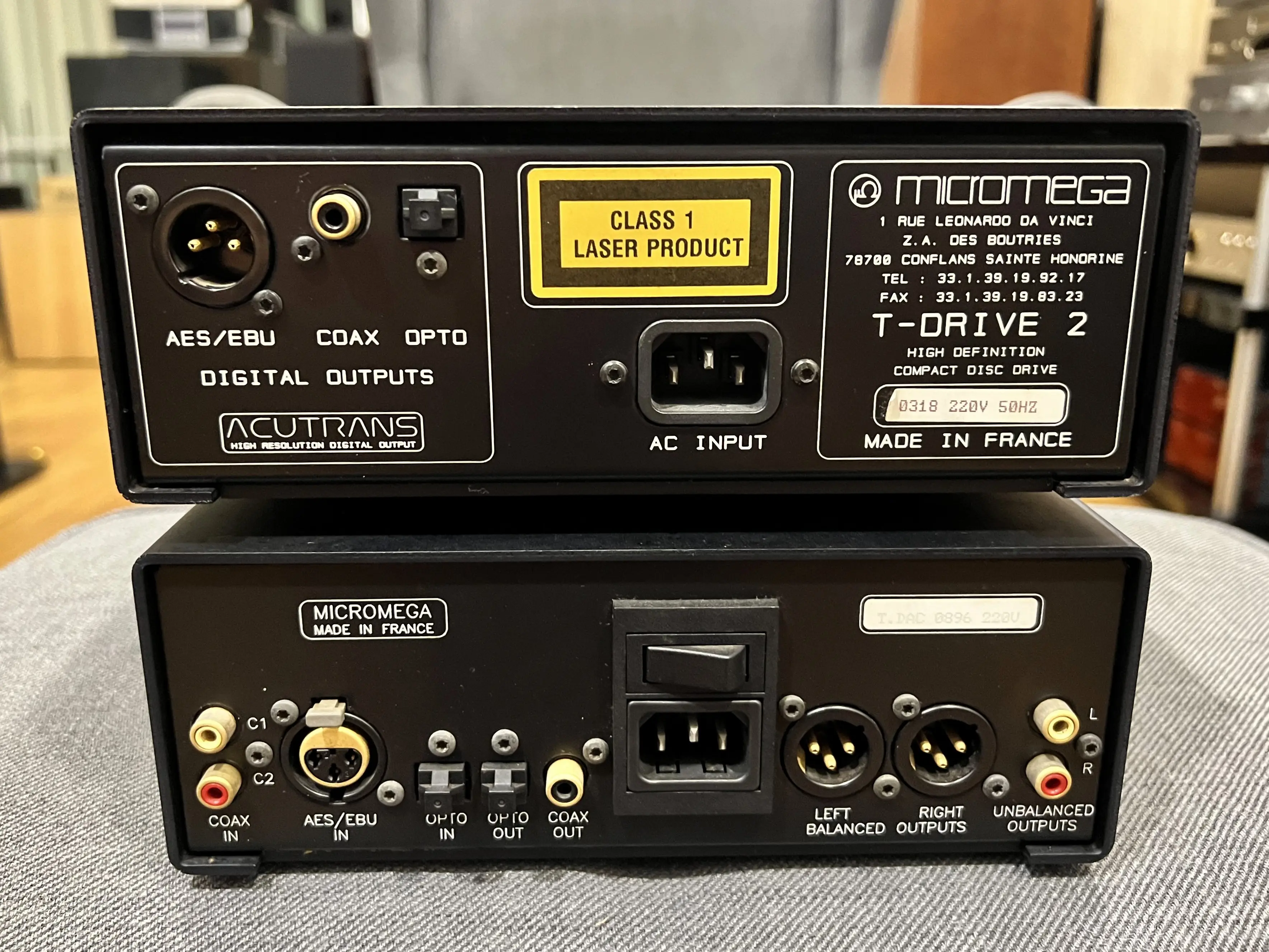 Micromega T-Drive 2 CD Transport and T-DAC Digital to Analog Converter
