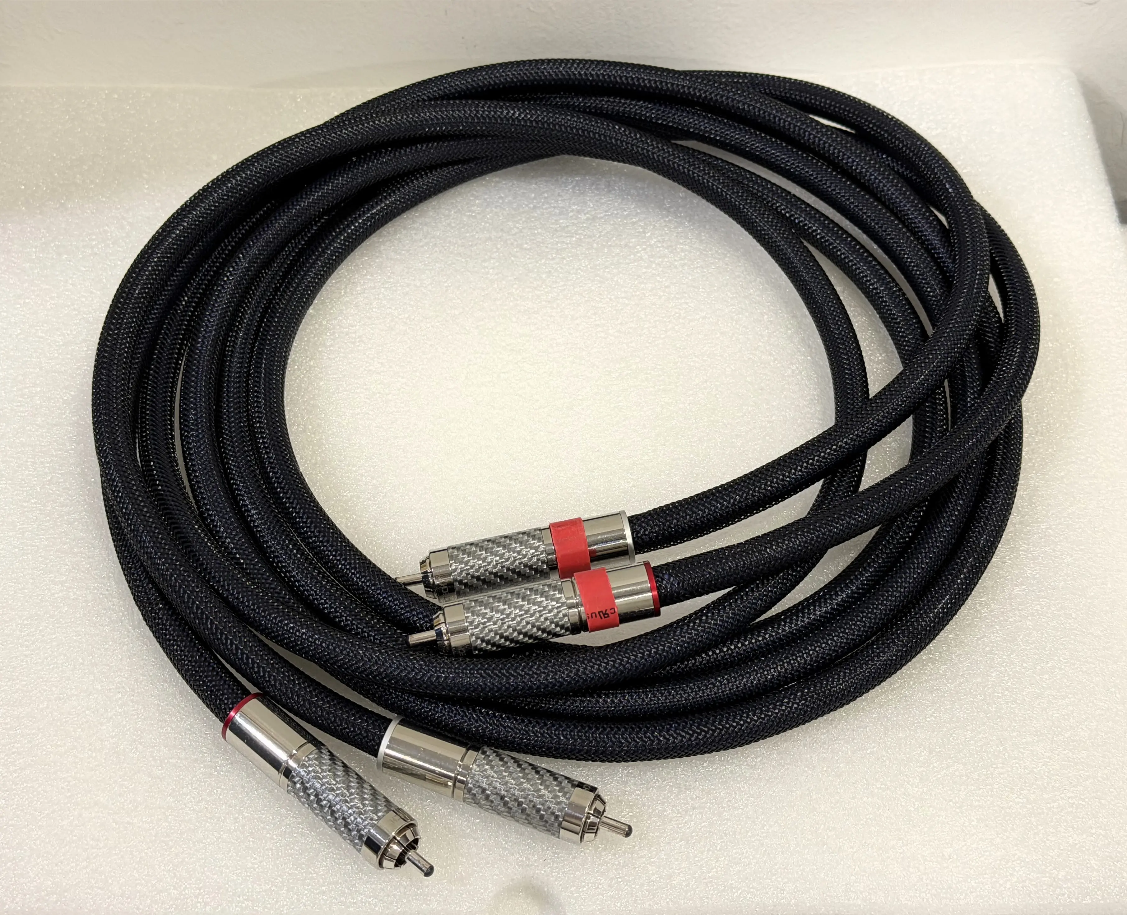 (SOLD) Furutech FA-αS22 Interconnect Terminated with Furutech CF-102 R (NCF) RCA Connectors