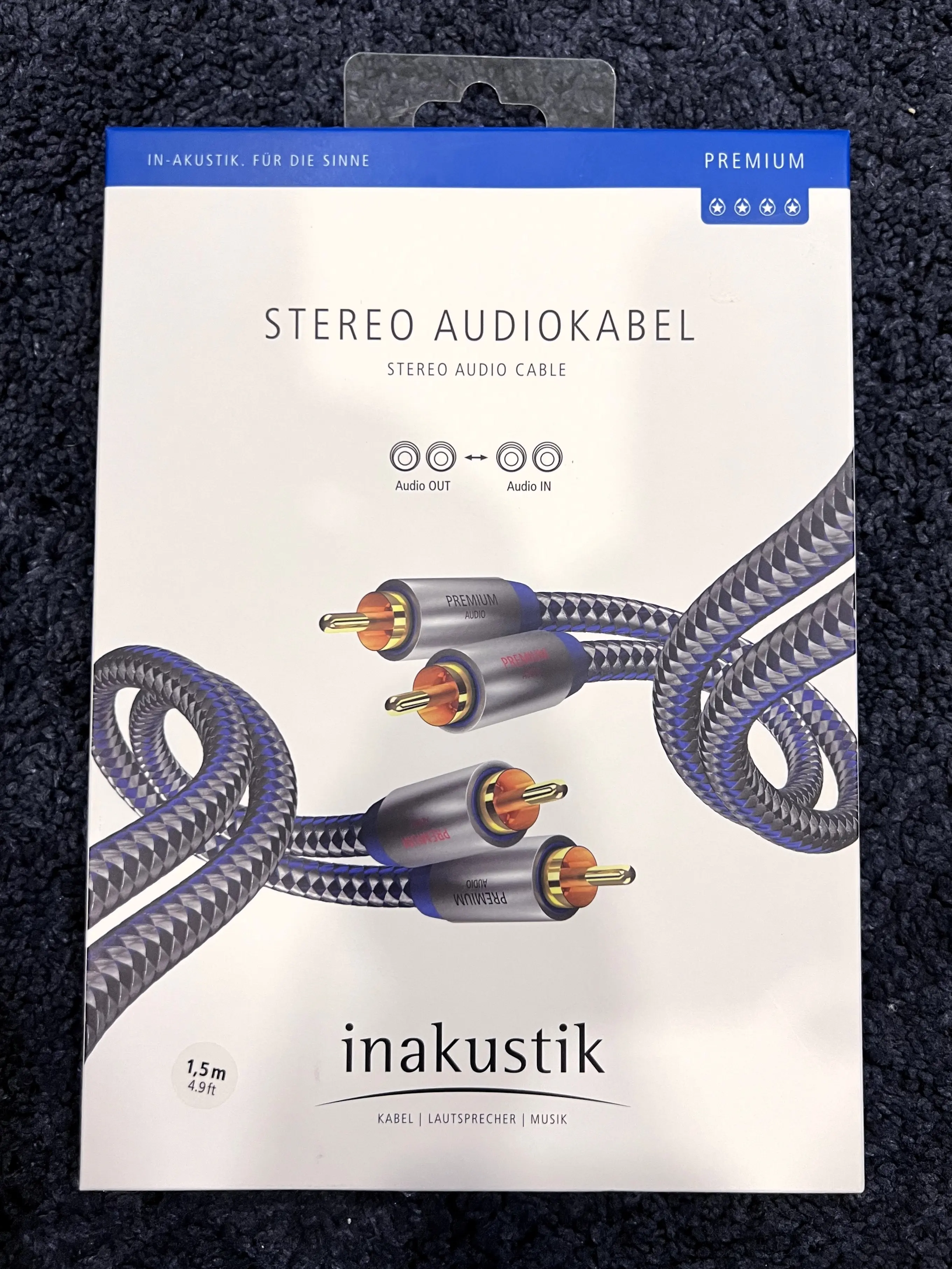 Inakustik Premium RCA Interconnect Cable – 1.5 m