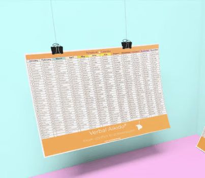 Calendrier perpétuel du Verbal Aikido 