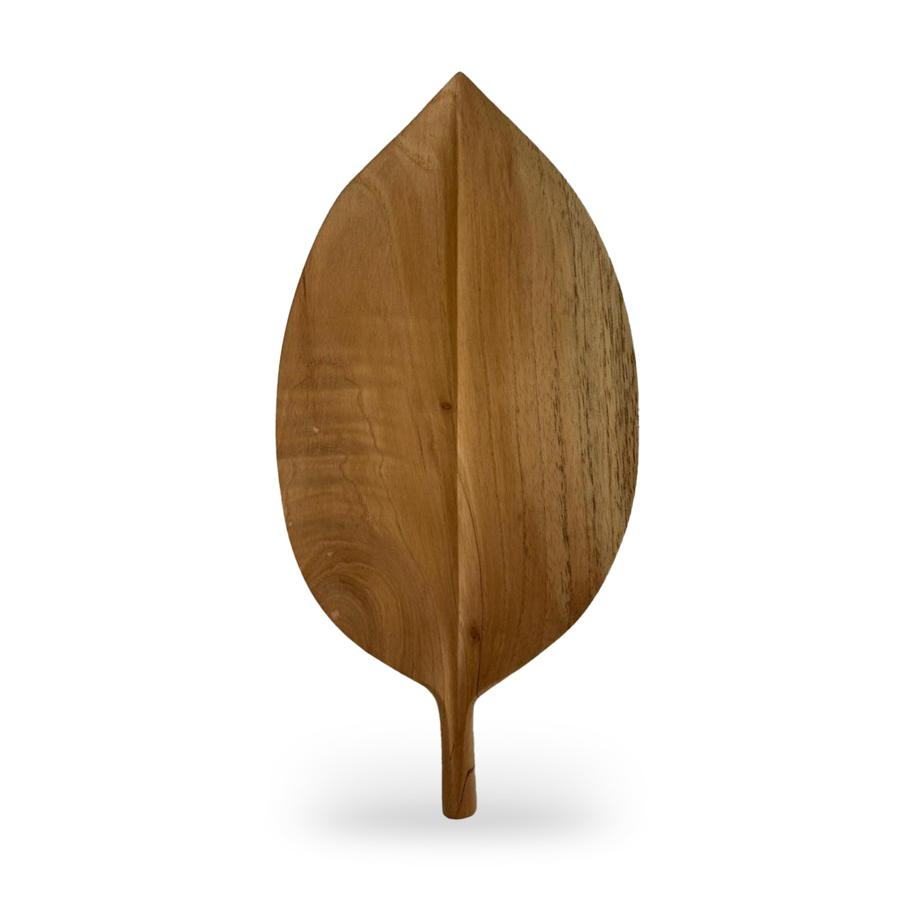 Escultura de hoja en madera