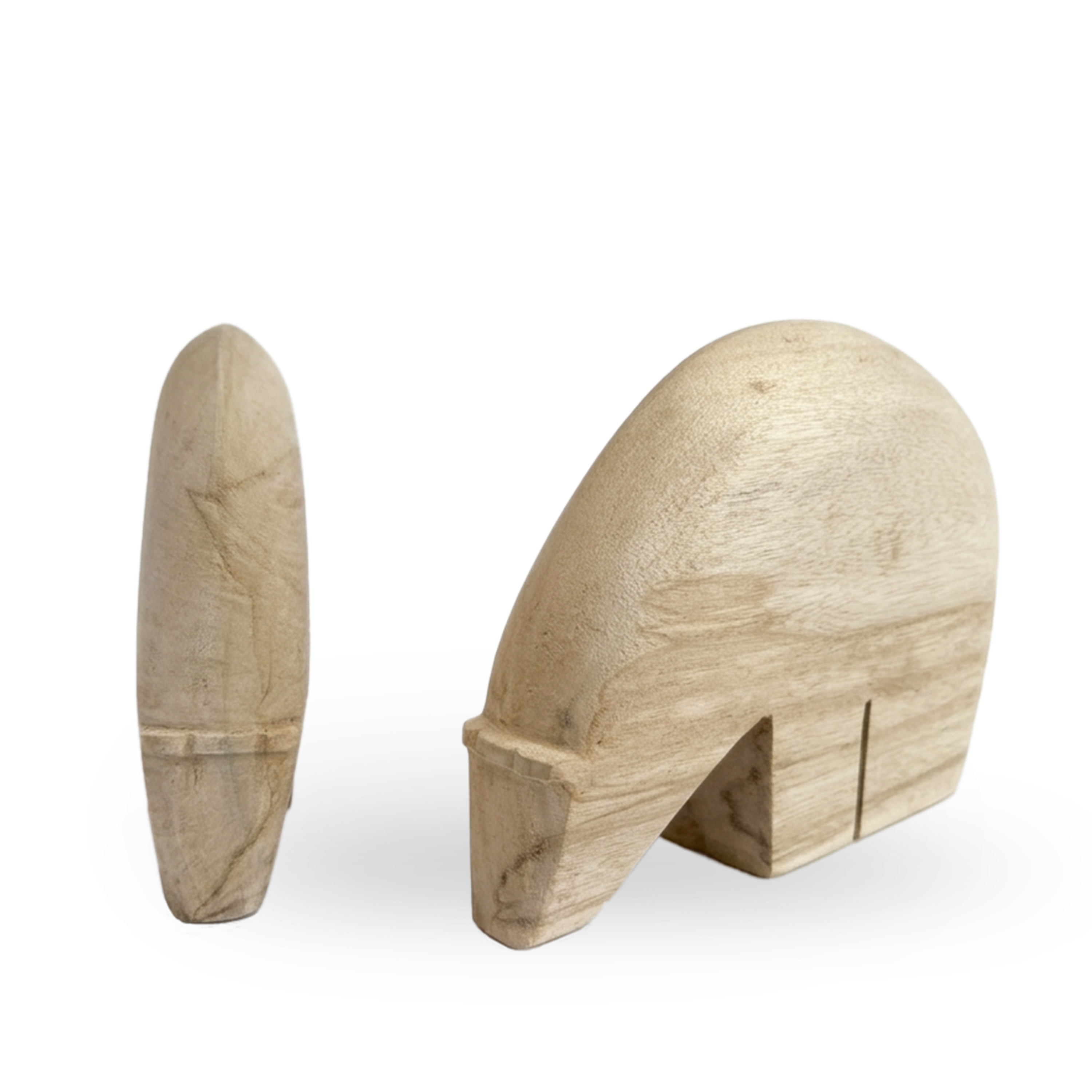 Escultura  tallada de oso 