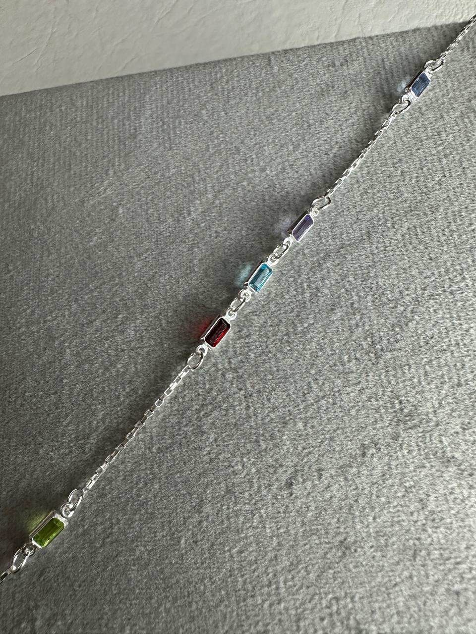 Pulseira Retângulos Coloridos em Zircônia