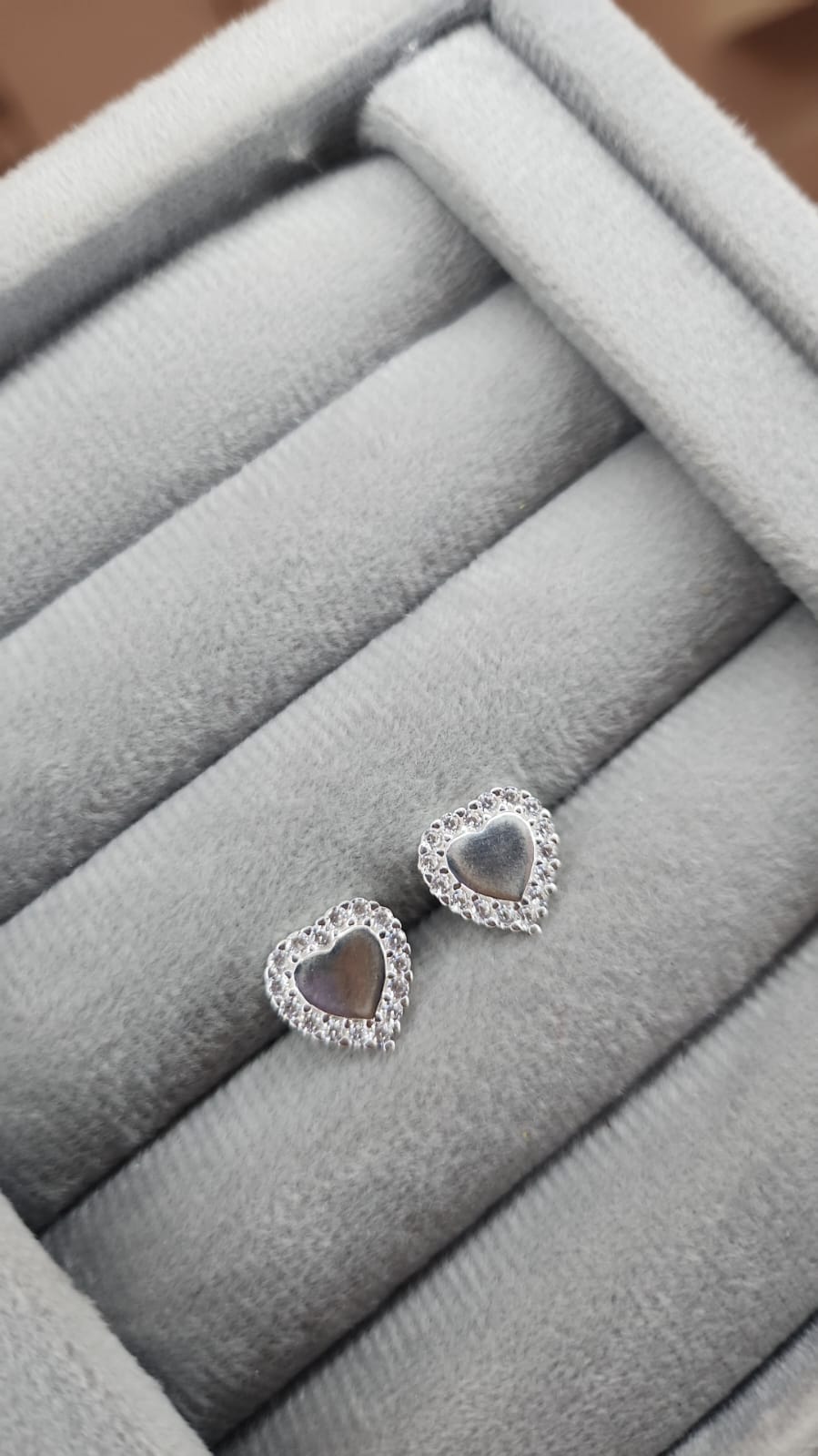 Brinco Coração Na Micro Zircônia