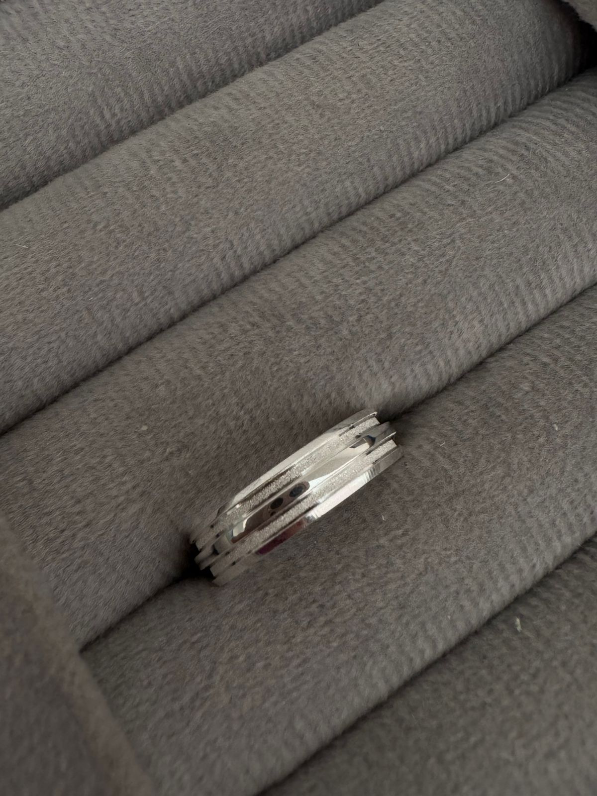 Aliança de Prata 925 com Filete Duplo Fosco 5mm 