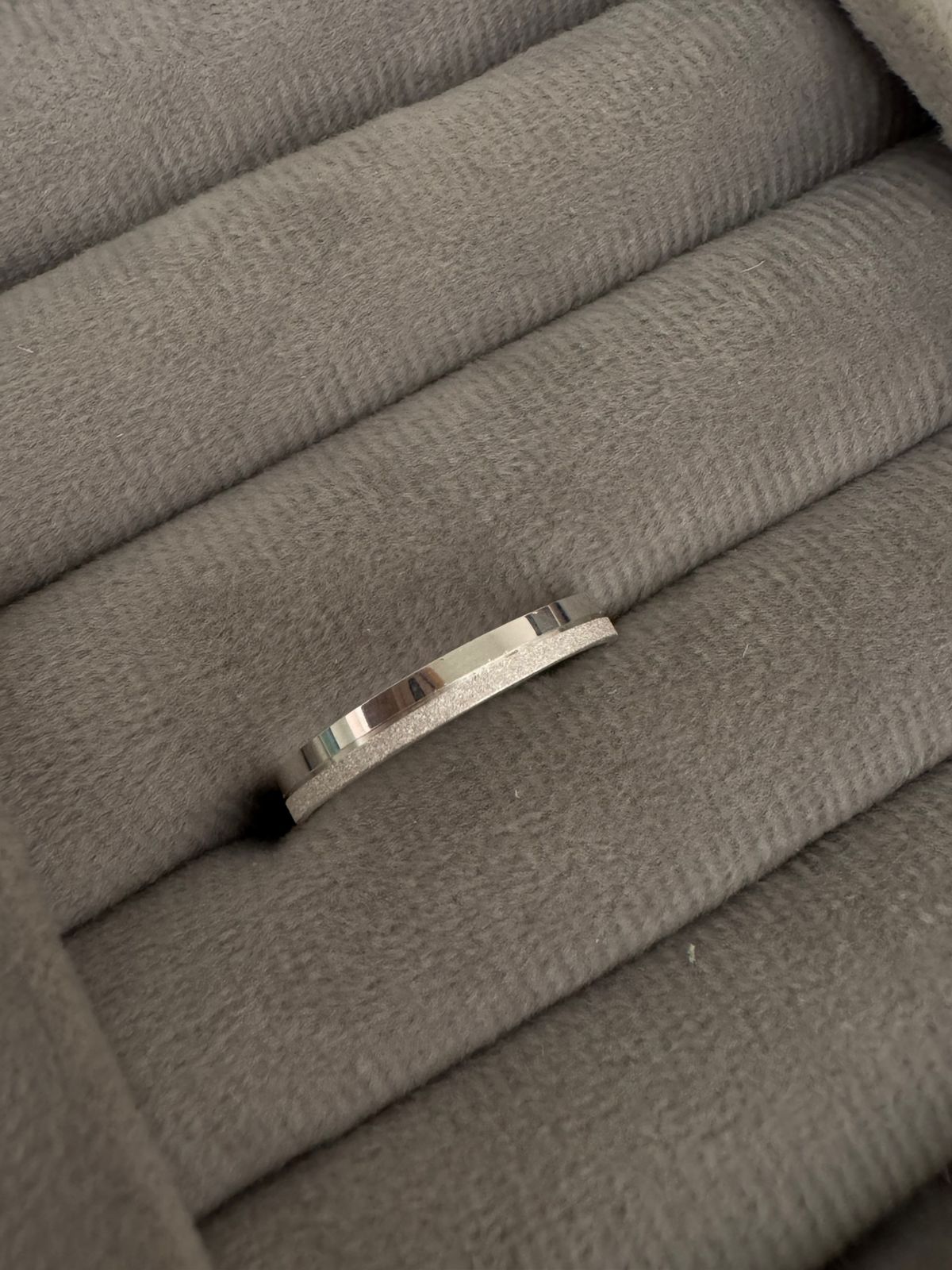 Aliança de Prata 925 com Filete Diamantada 3mm 