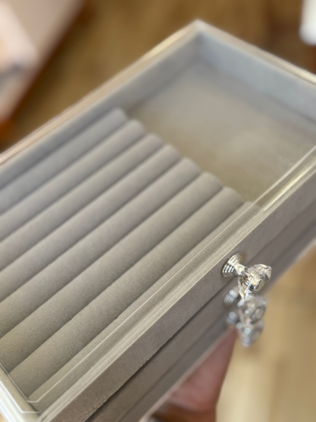 Porta Jóia Acrilíco com 3 Gavetas