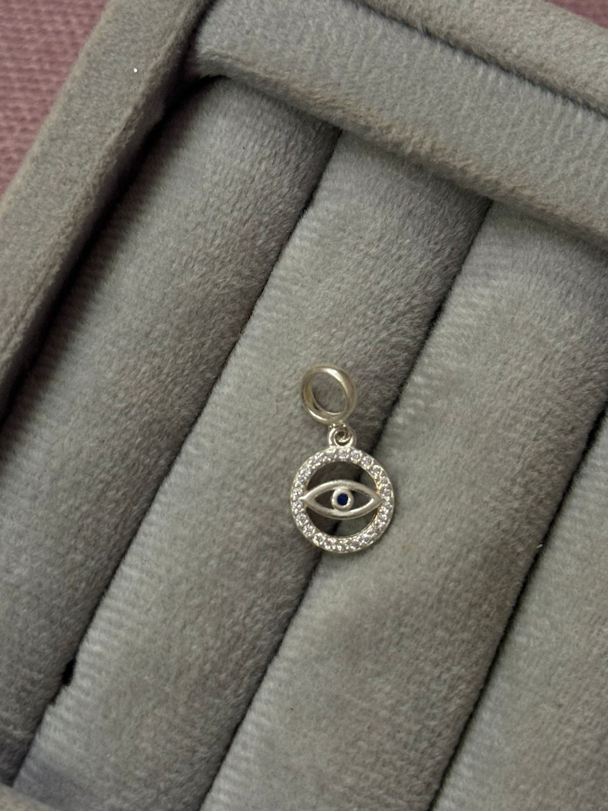 Berloque Redondo Olho Grego Cravejado