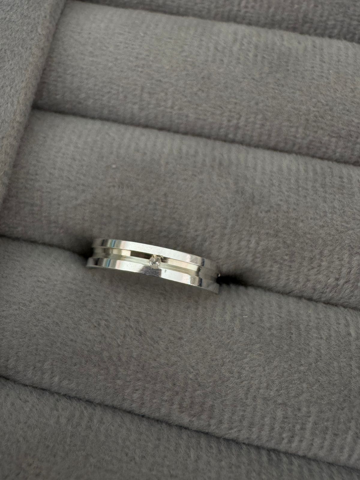 Aliança de Prata 925 Detalhada com Filete 3,5mm