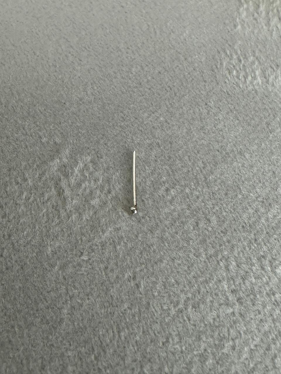 Piercing Furo Reto Nariz Bolinha