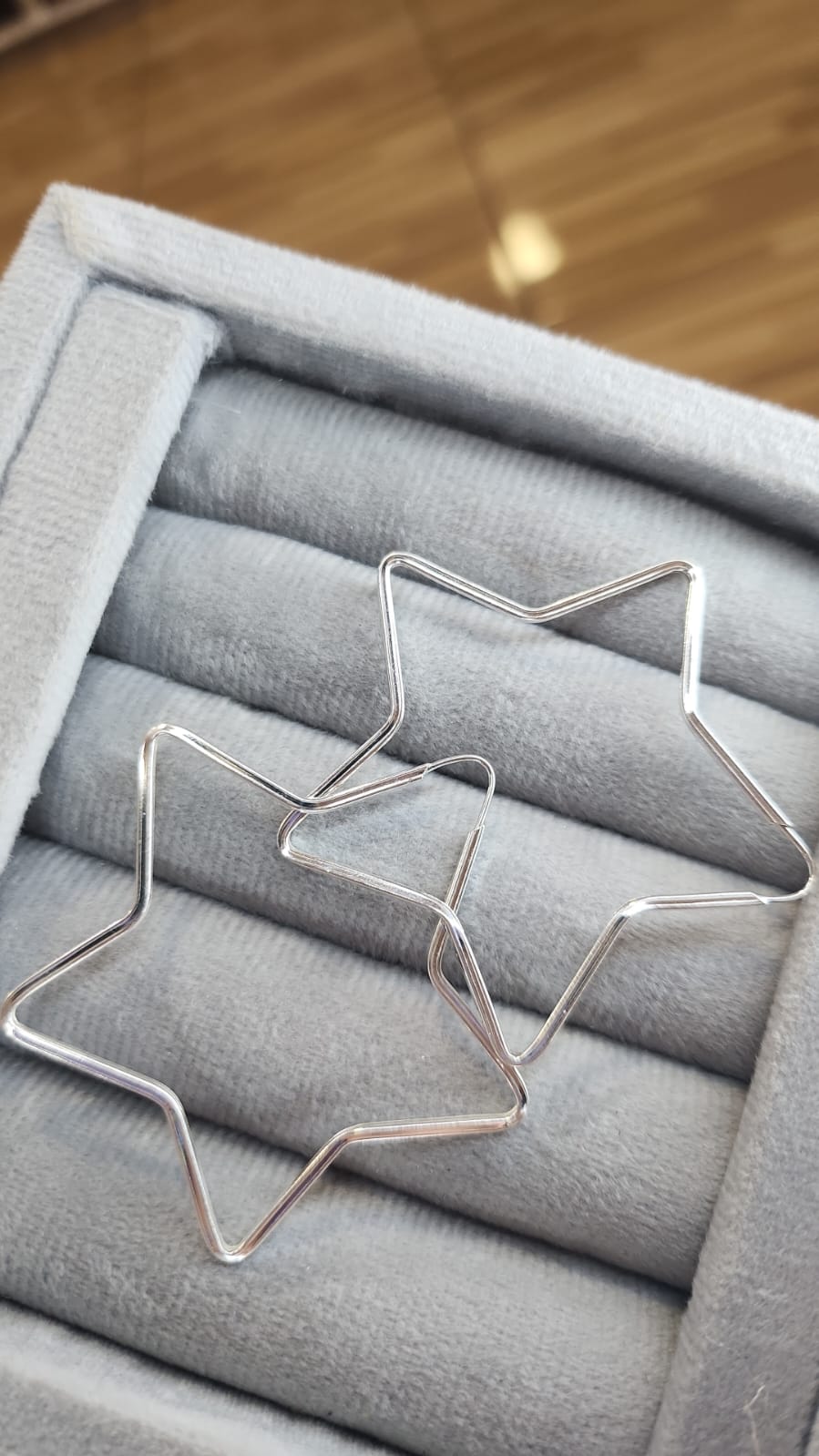 Argola Estrela Fio Quadrado