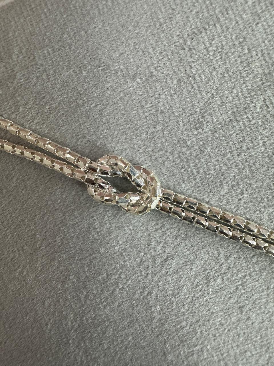 Pulseira Pipoca Laminada com Nó