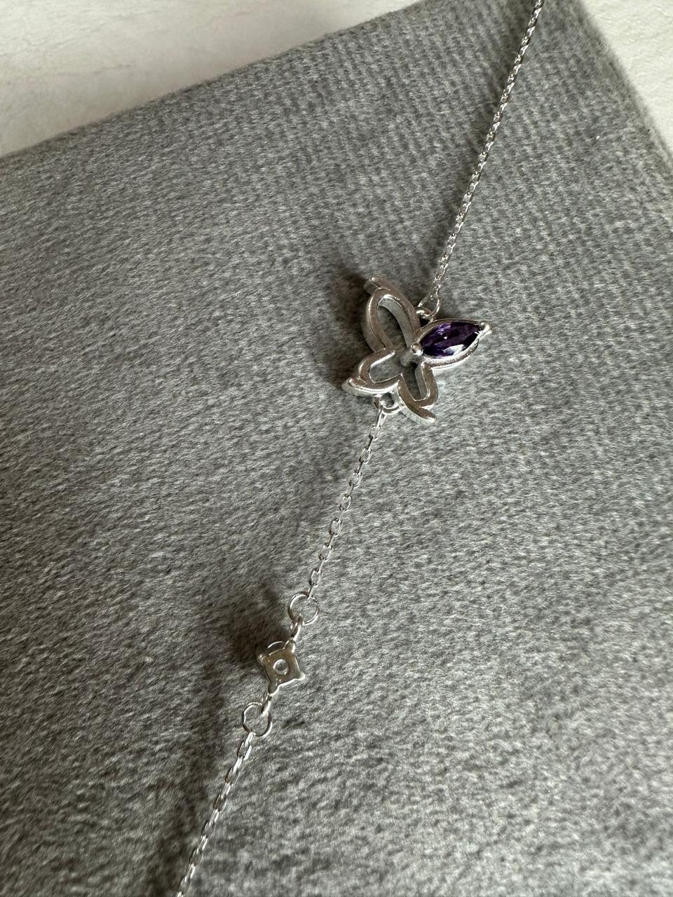 Pulseira Borboleta Lilás