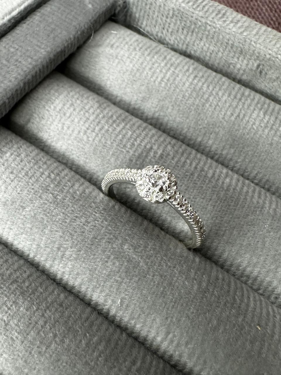 Anel Redondo na Micro Zircônia 