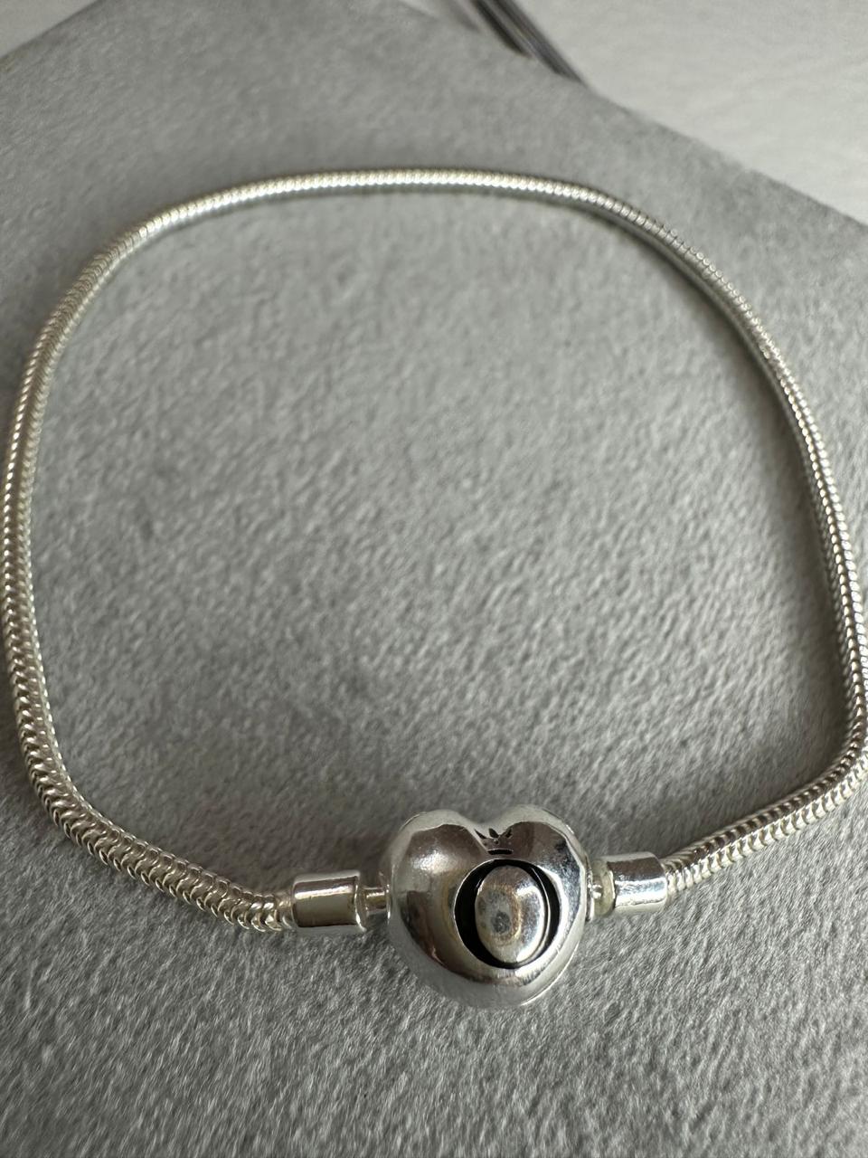 Pulseira Inspiração Pandora Coração Liso