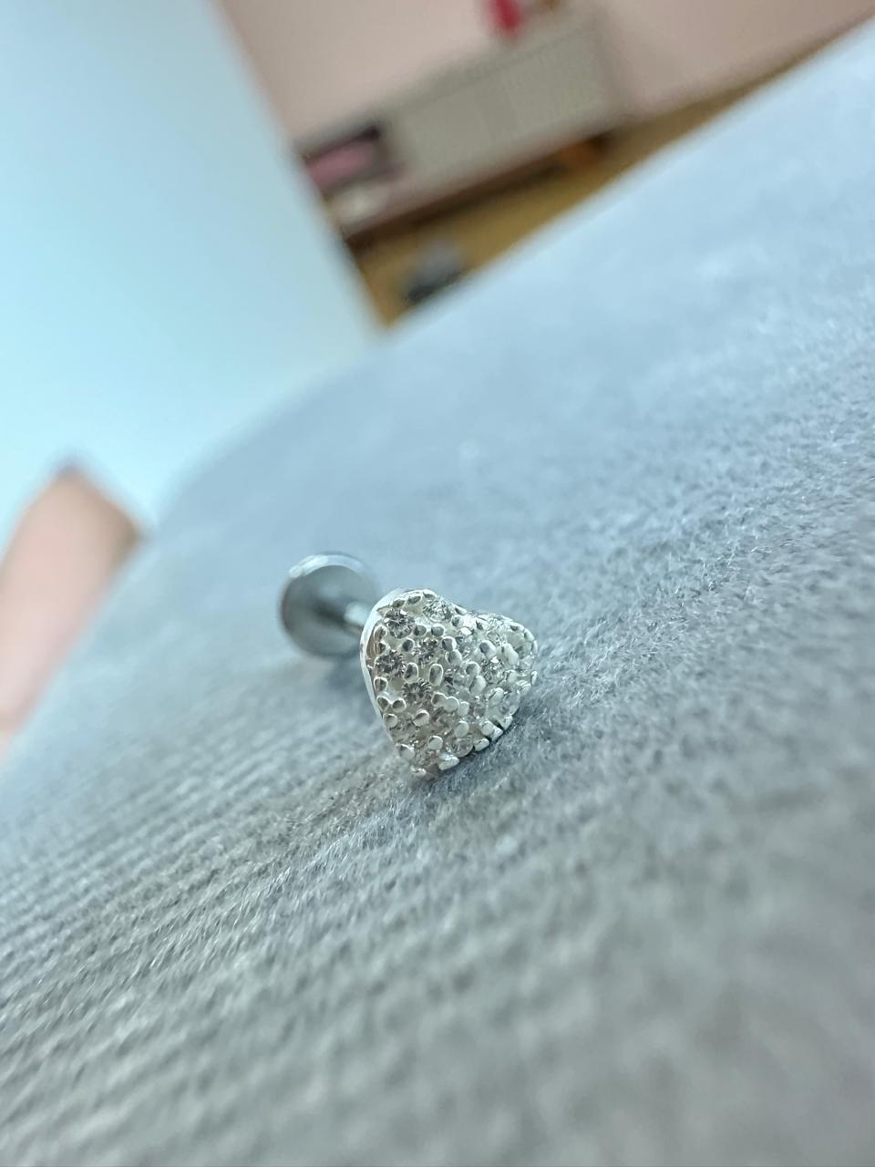 Piercing Para Tragus em Coração