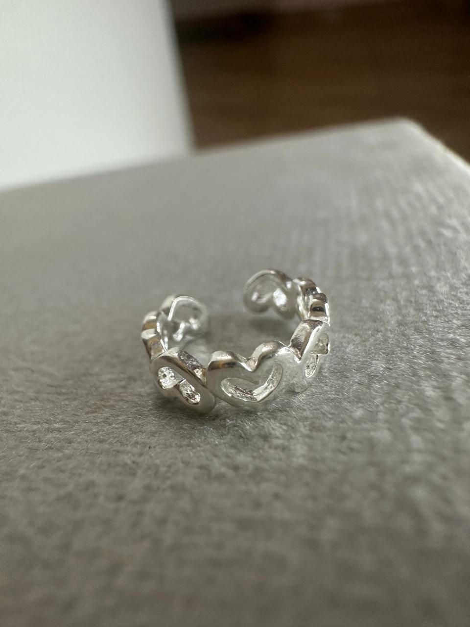 Piercing Fake Coração Vazado