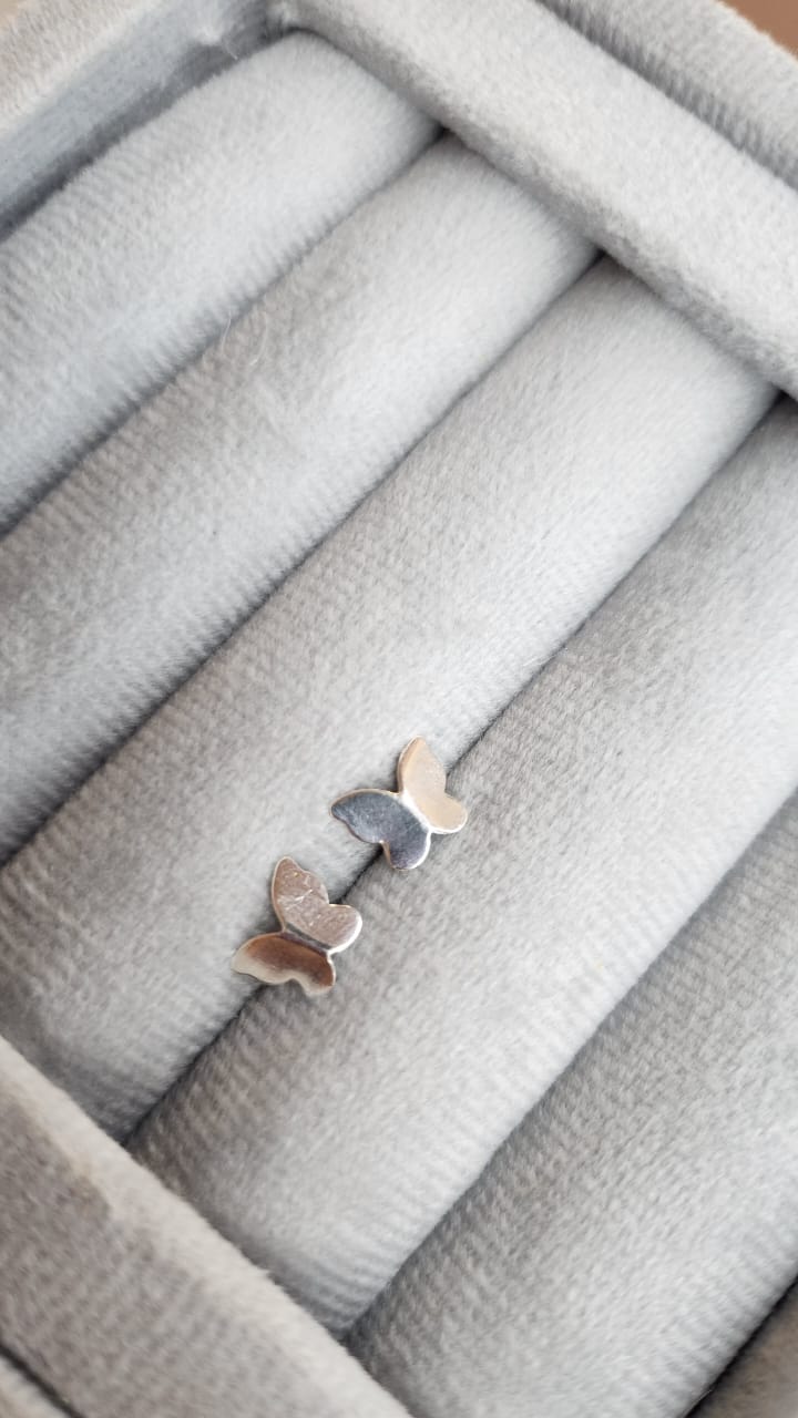 Brinco Borboleta Origami 8mm