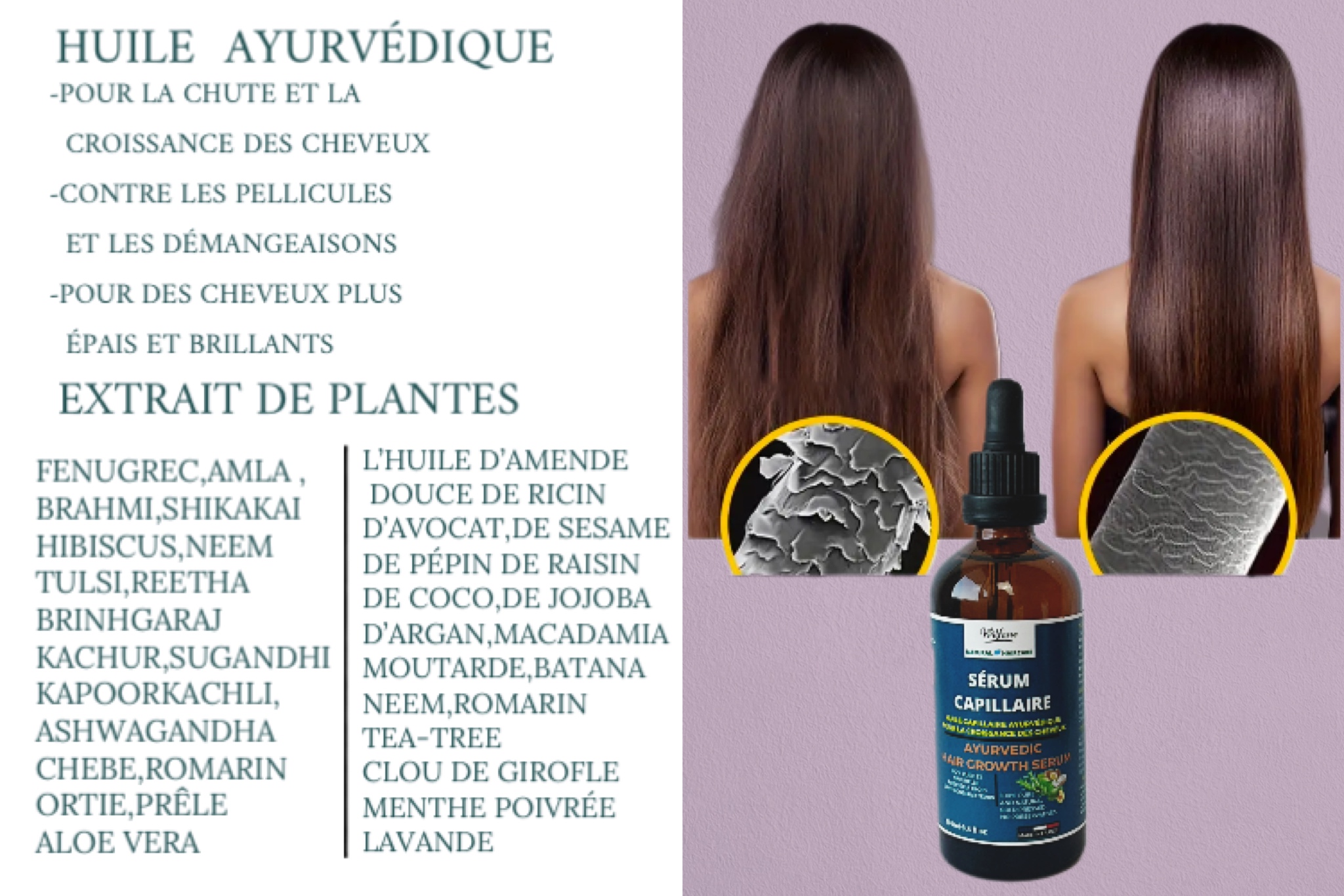 Sérum Capillaire Ayurvédique