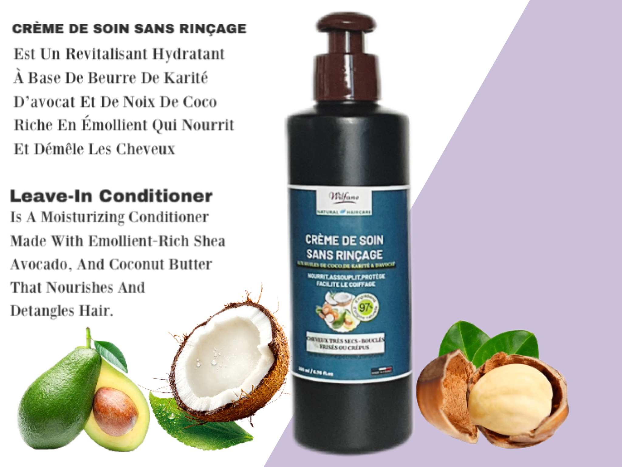 Crème de soin sans rinçage