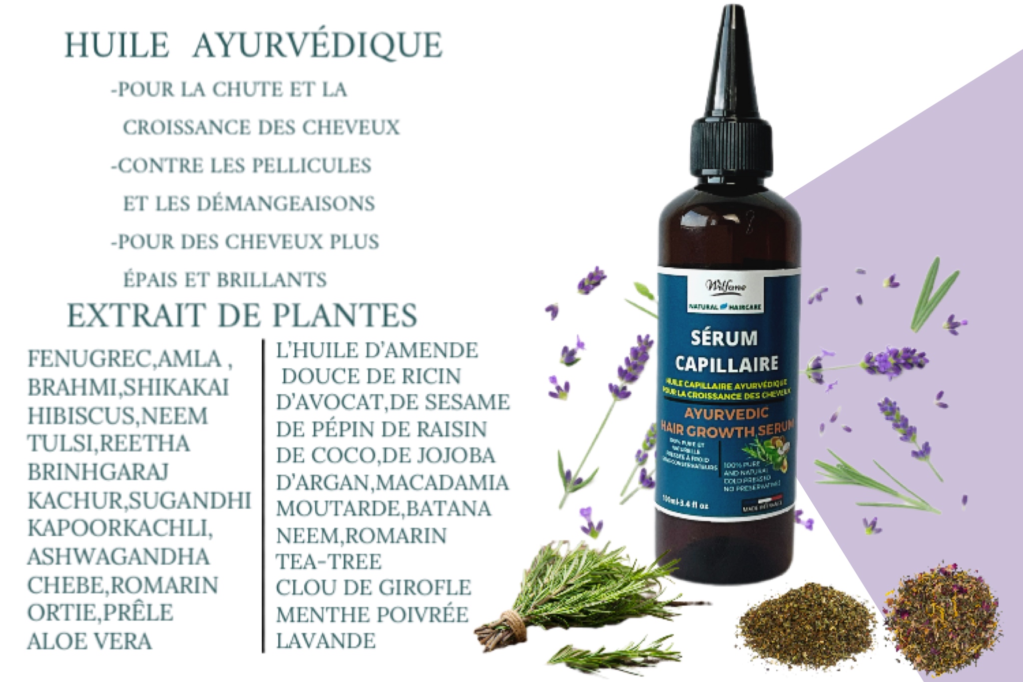 Sérum Capillaire Ayurvédique