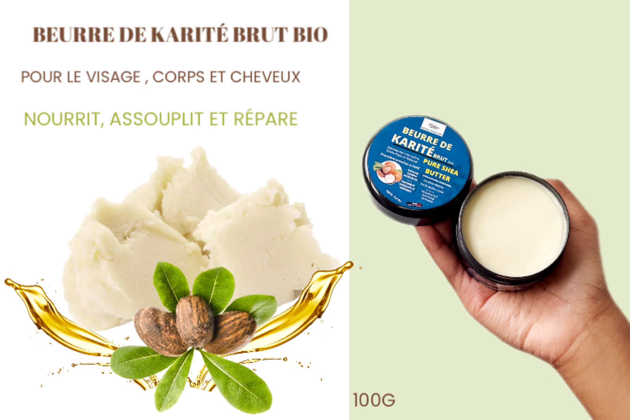 Beurre de Karité Brut Bio