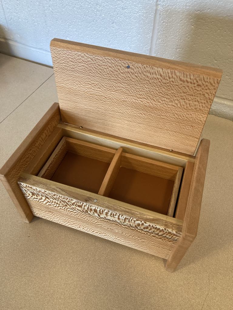 Handcrafted Sycamore Wooden Keepsake Box