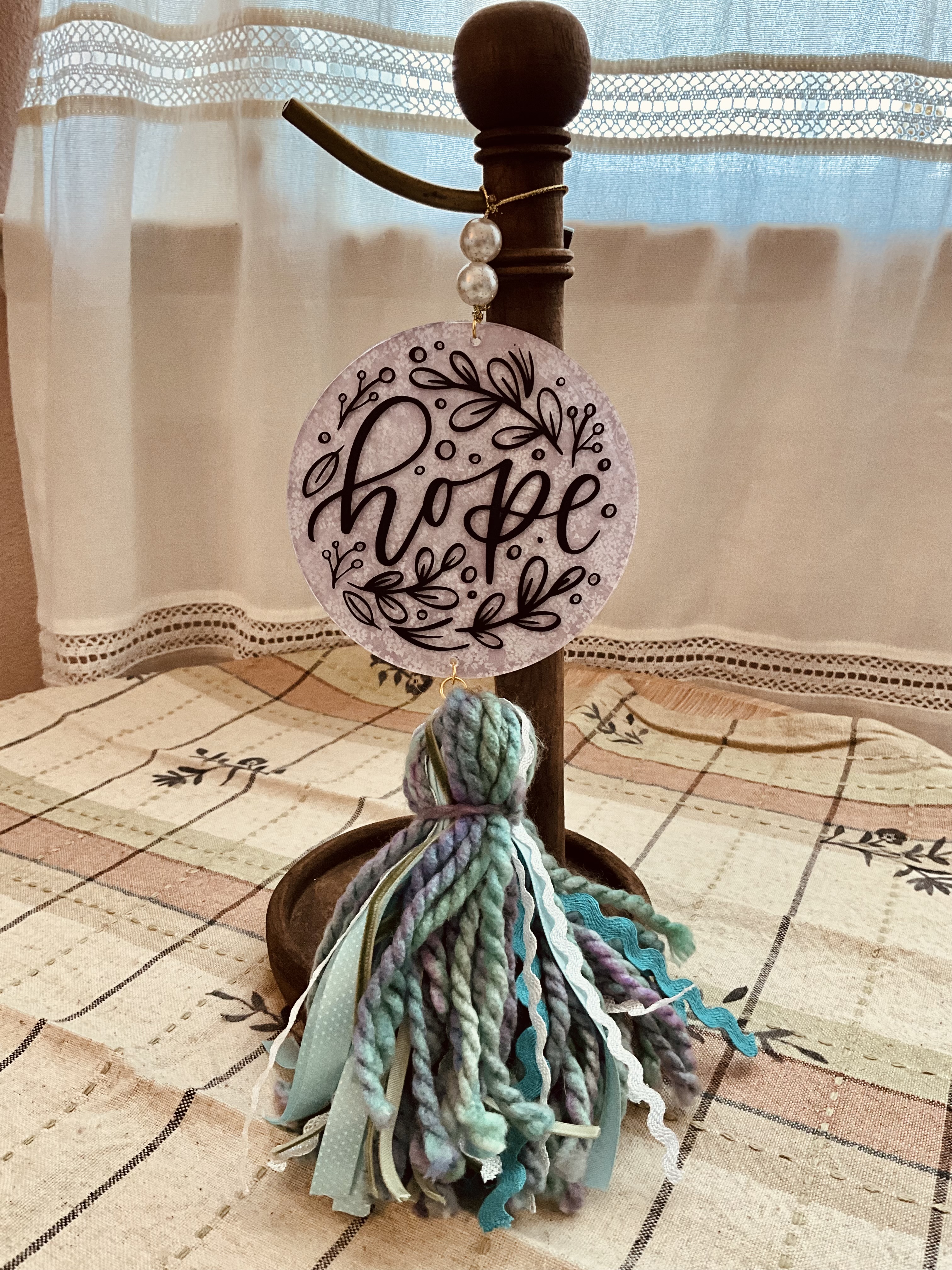 Inspirational Car Tassel Charm