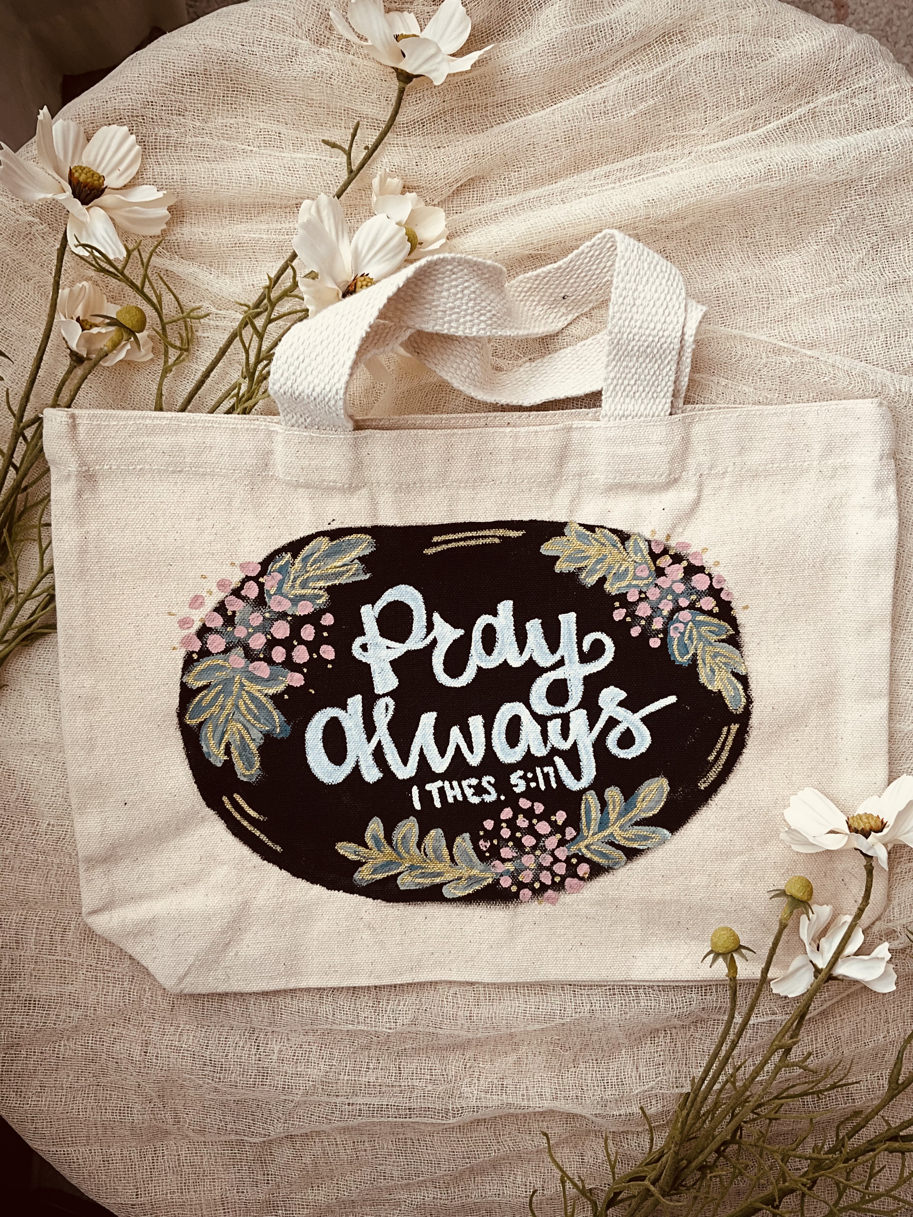 Pray Always Canvas Tote