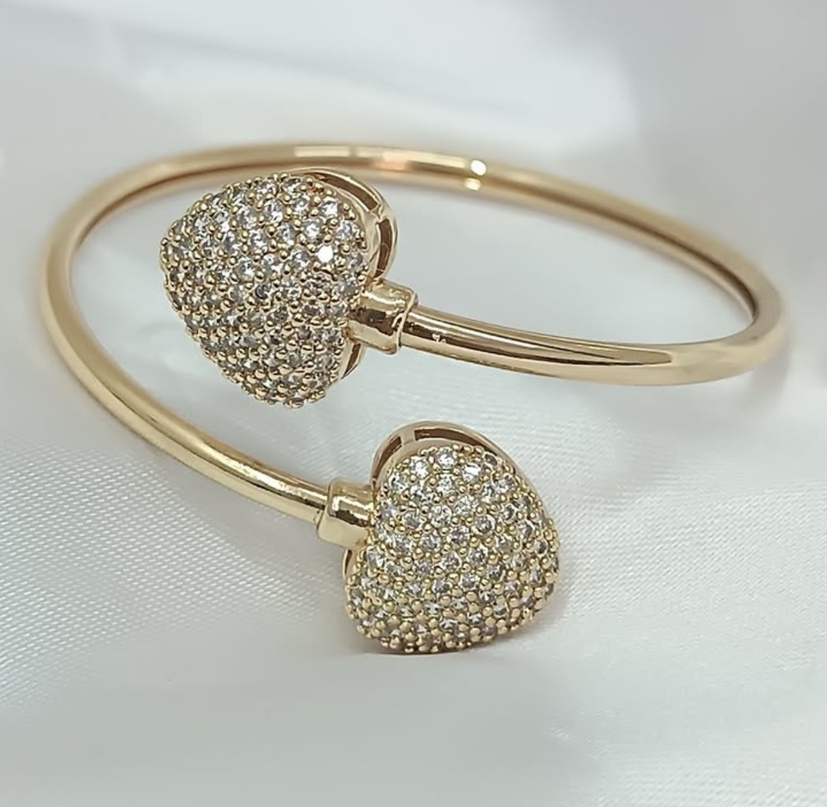 Bracelete Coração Dourada