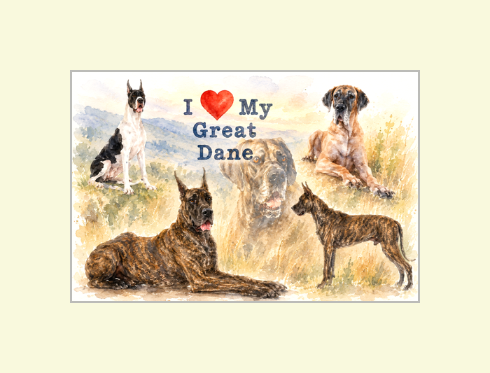 Great Dane Dog Lovers Poster