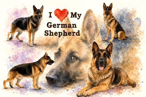 German Shepherd Art Print