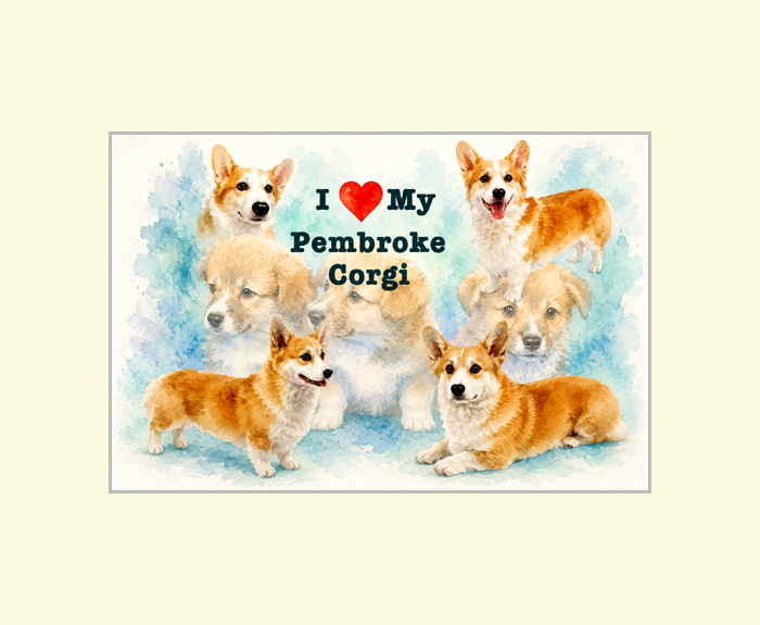 Pembroke Corgi Art Poster