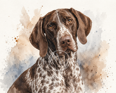 German Shorthaired Pointer Art Print