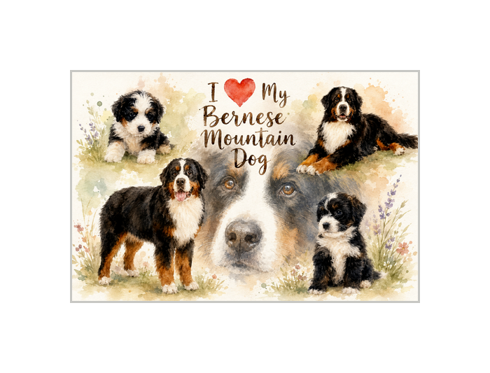 Bernese Mountain Dog Art Print