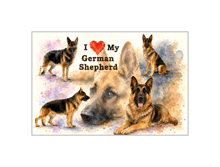 German Shepherd Dog Art Print