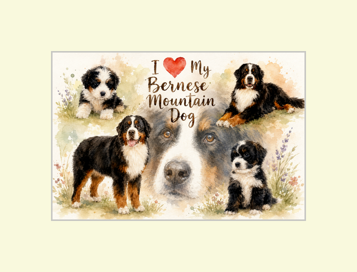 Bernese Mountain Dog Poster