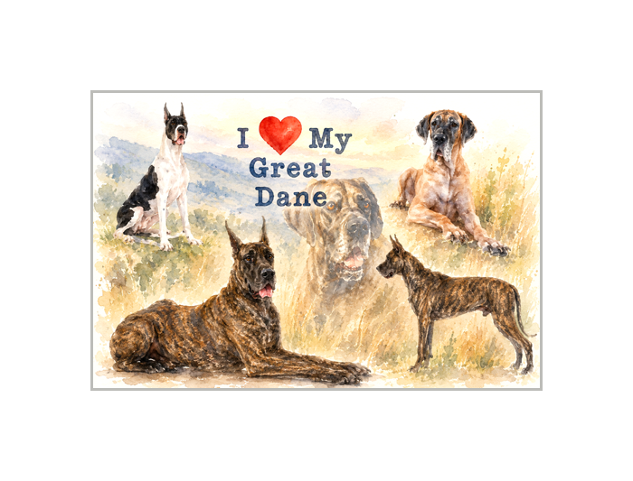 Great Dane Lovers Poster
