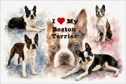 Boston Terrier Art Print