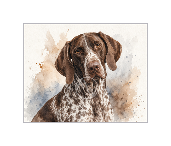 German Shorthaired Pointer Art Print