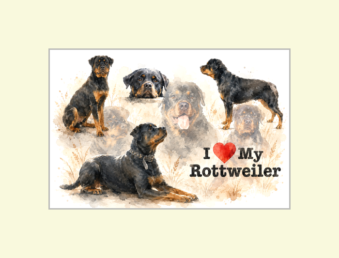 Rottweiler Art Print