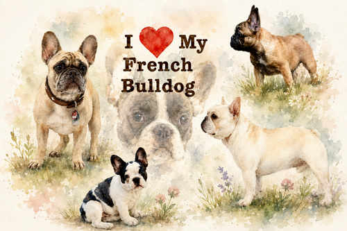 French Bulldog Art Poster