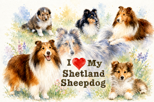 Shetland Sheepdog Art Print