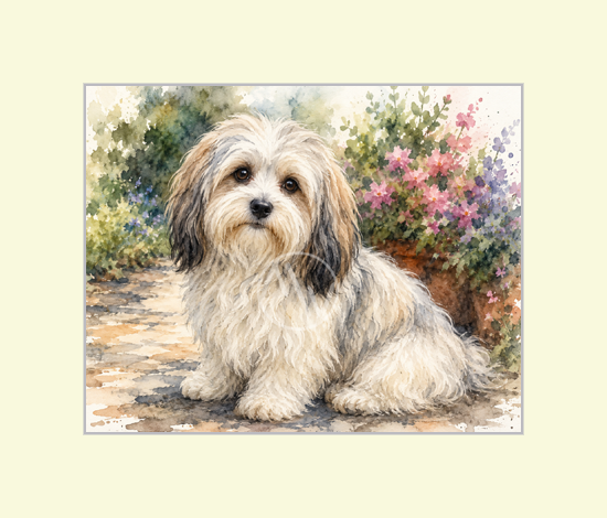 Fluffy Dog Art Print