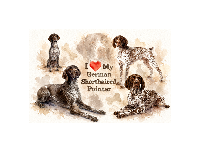 German Shorthaired Pointer Art Print